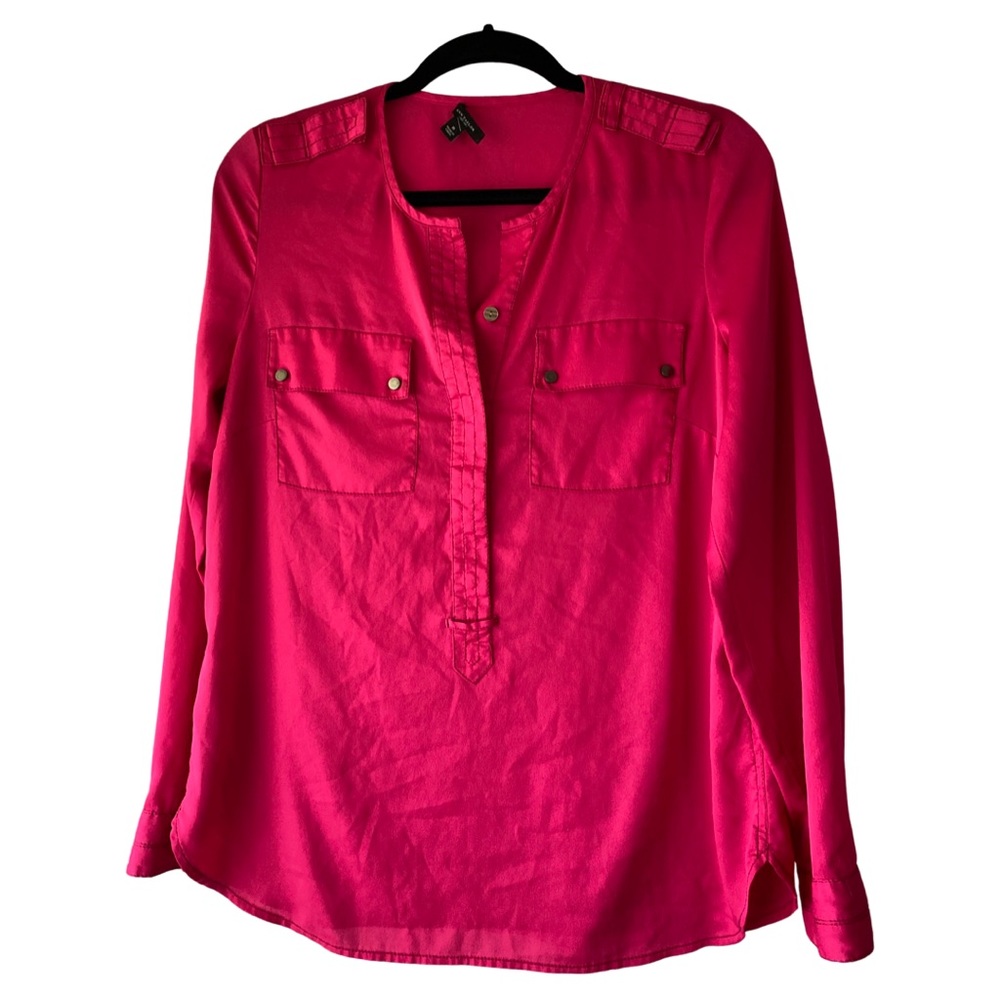Ann Taylor Lightweight Fuchsia Top